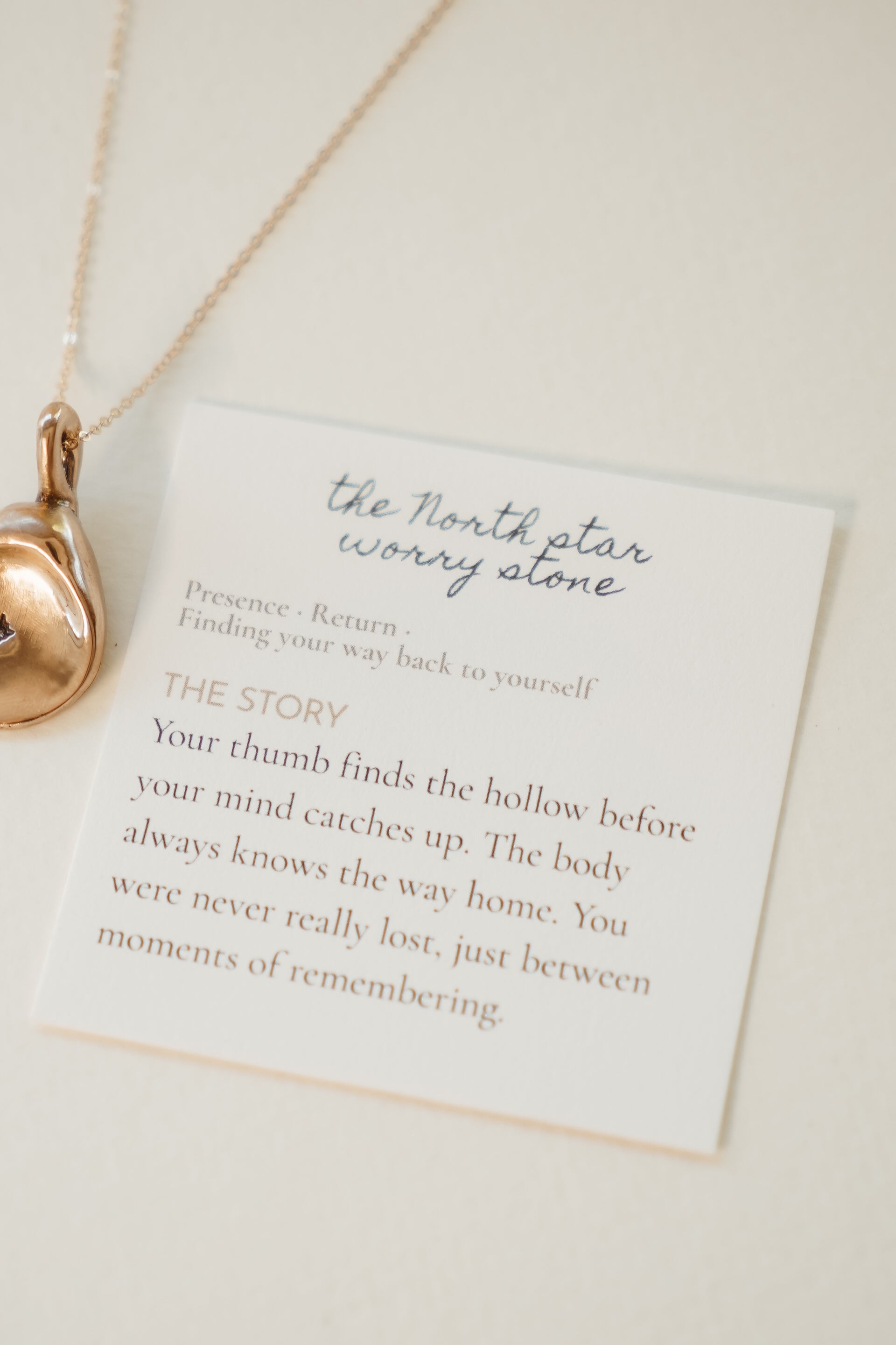 The North Star Worry Stone